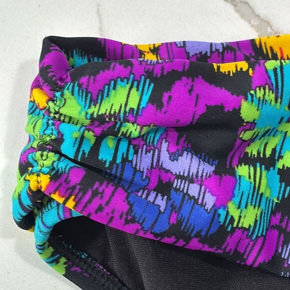 Allen B. Schwartz | Women’s Black Purple Bikini Bottoms Swimsuit Bathing Suit 10 - Picture 6 of 12